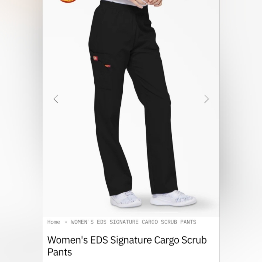 Black DICKIES Scrub Pants